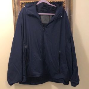 🦈Paul & Shark Yachting mesh lined, hood zip up travel stretch ultralight jacket